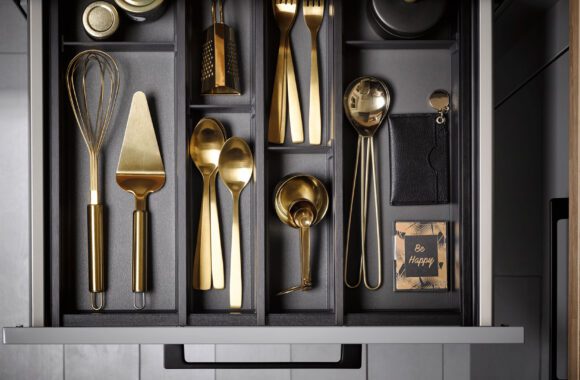 Elegante Innenorganisation Besteck