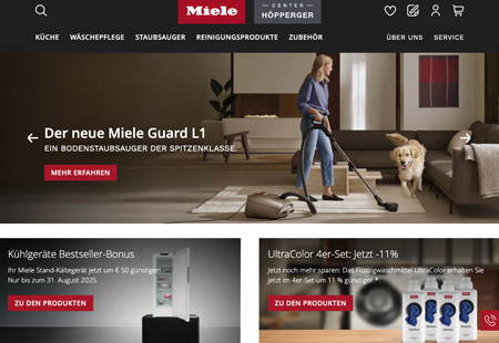 Miele Online Bestellen - Höpperger Innsbruck / Tirol