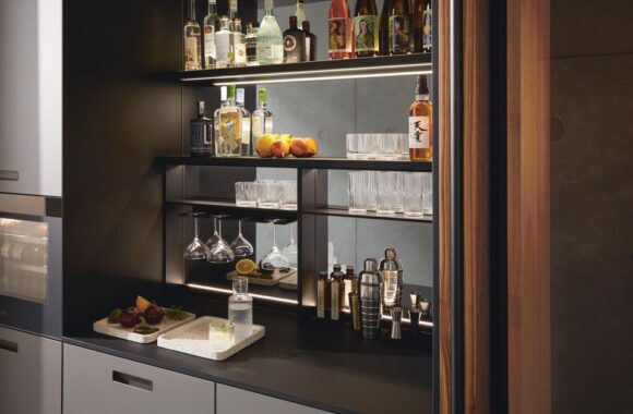 next125 Küche mit geriffelter Holzfront | Küchenwelt Höpperger