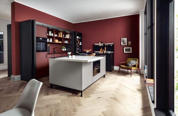 next125 Design Küche in Indischrot | Küchenwelt Höpperger