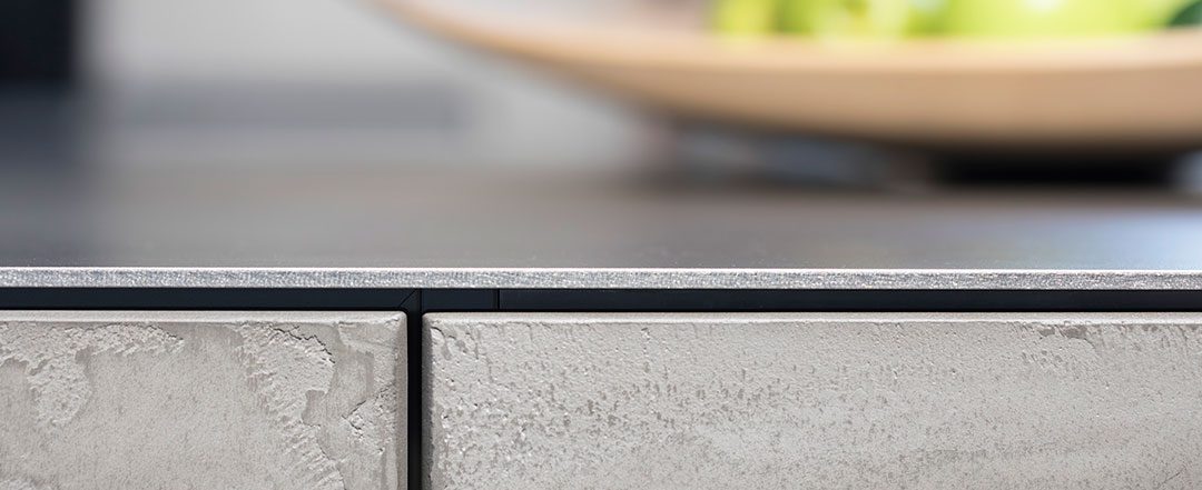 Warendorf Küche Concrete mit Edelstahl-Arbeitsplatte