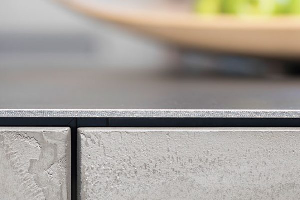 Warendorf Küche Concrete mit Edelstahl-Arbeitsplatte